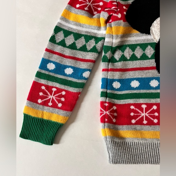 Mickey Christmas Sweater Kids 2/2T~ Disney Christmas Kids Sweater Mickey Mouse - Picture 4 of 5